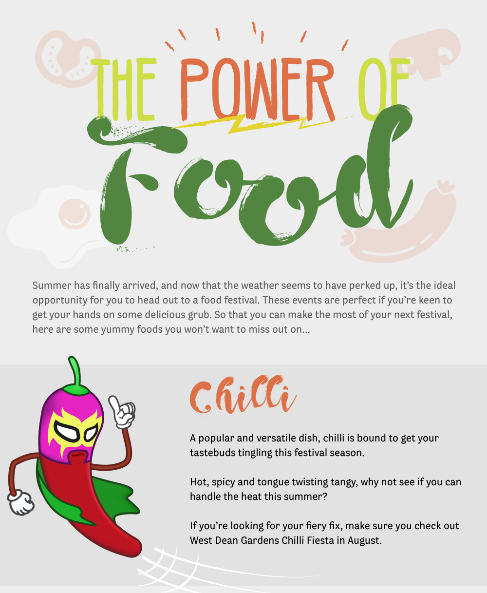 the power of food infographic